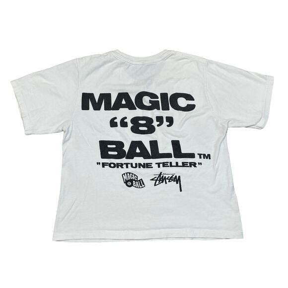 Stussy Tops - Stussy Magic 8 Ball Fortune Teller Crop Tee Shirt Women's Medium